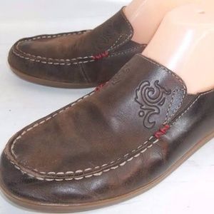 OluKai leather slipons size 10